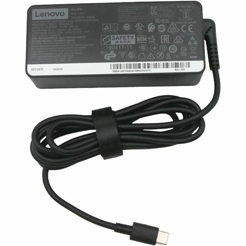 LENOVO AC ADAPTER 1 PACK 65 W 120 V AC 230 V AC INPUT 5 V - Thumbnail 1