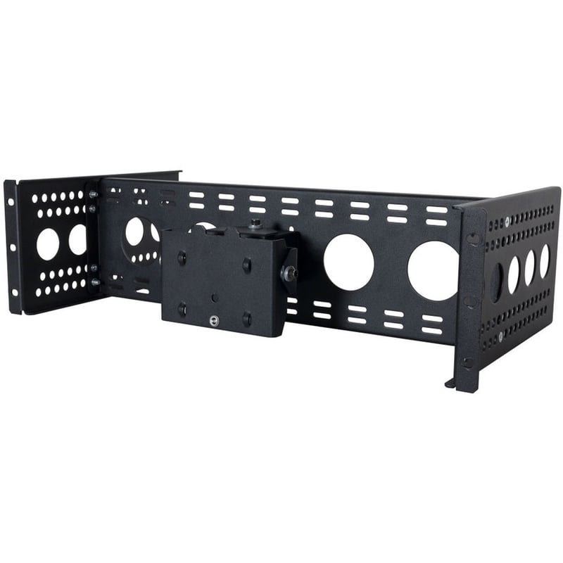 Rack Solutions 3U Adjustable Monitor Rackmount with Pan " Tilt (No Monitor) - Thumbnail 1