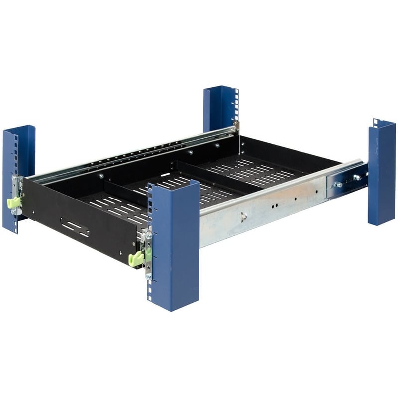 Rack Solutions 2U Extreme Heavy Duty Sliding Shelf 28in Depth (500 lbs) - Thumbnail 5