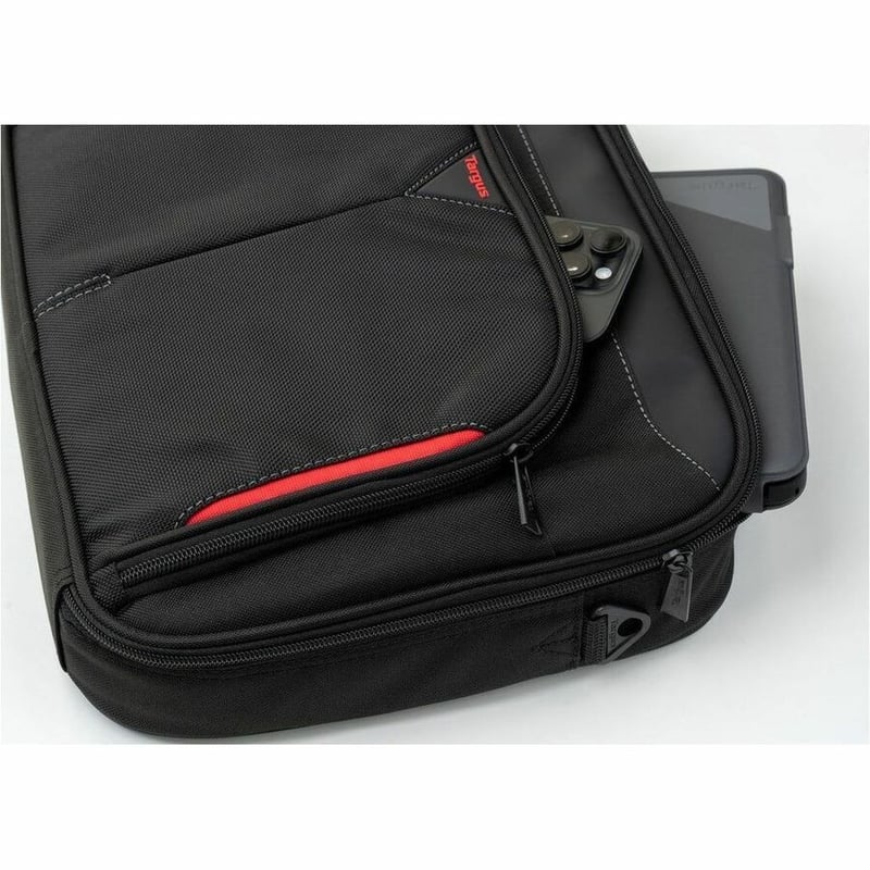 Targus Classic+ CN418GL Carrying Case for 17" to 18" Notebook - Red, Black - Thumbnail 4