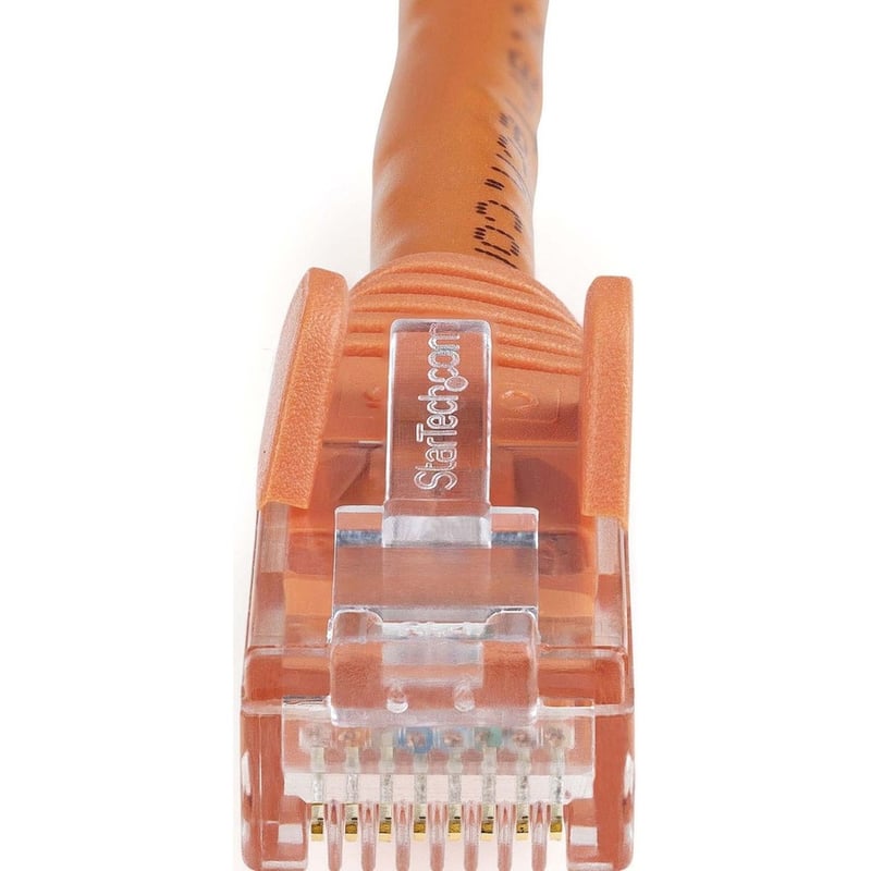 StarTech.com 6in CAT6 Ethernet Cable - Orange Snagless Gigabit - 100W PoE UTP 650MHz Category 6 Patch Cord UL Certified Wiring/TIA - Thumbnail 2