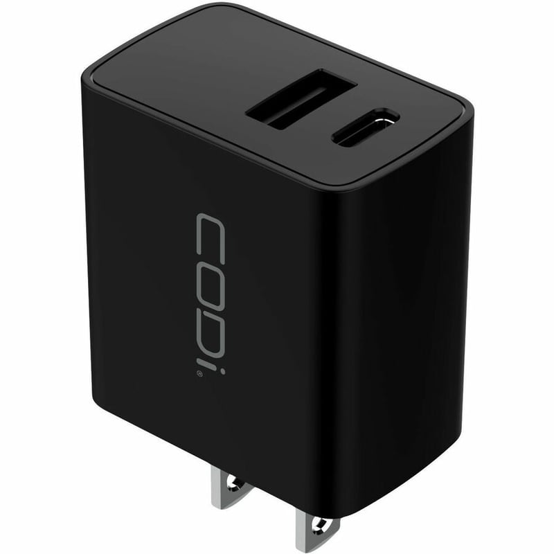 CODi Dual Port 20W Wall Charger/AC Adapter (USB-C, USB-A Outputs) - Thumbnail 2