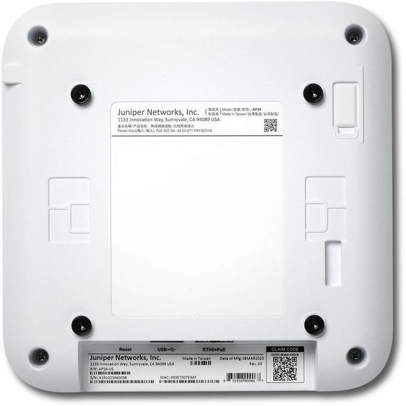 Mist AP24 Tri Band Wi-Fi 6E IEEE 802.11 a/b/g/n/ac/ax 3.60 Gbit/s Wireless Access Point - Indoor - Thumbnail 4