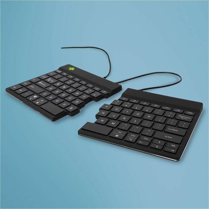 R-GO ERGONOMIC KEYBOARD, SPLIT KEYBOARD WITH BREAK LIGHT, QWERTY (US), BLACK, WI - Thumbnail 4