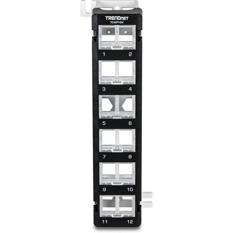 12-PORT BLANK ANGLED WALL MOUNT KEYSTONE PATCH PANEL BLANK ANGLED - Thumbnail 3