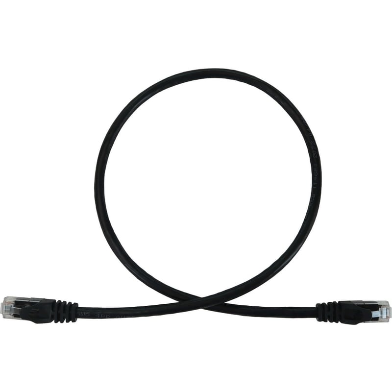 Eaton Tripp Lite Series Cat6a 10G Snagless Molded UTP Ethernet Cable (RJ45 M/M), PoE, Black, 2 ft. (0.6 m) - Thumbnail 1
