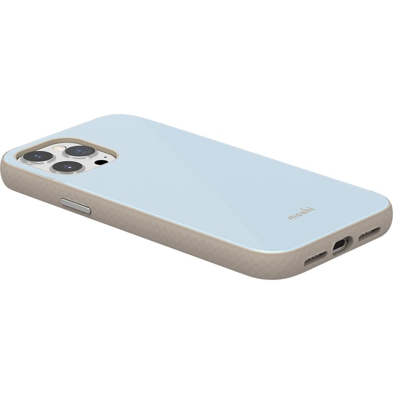 Moshi iGlaze Slim Hardshell Case Adriatic Blue for iPhone 13 Pro Max - Thumbnail 4