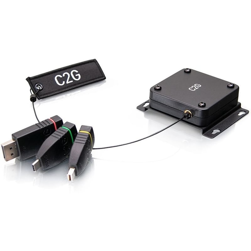 C2G 4K HDMI Retractable Universal Adapter Mount with Color Coded Connectors - Thumbnail 2