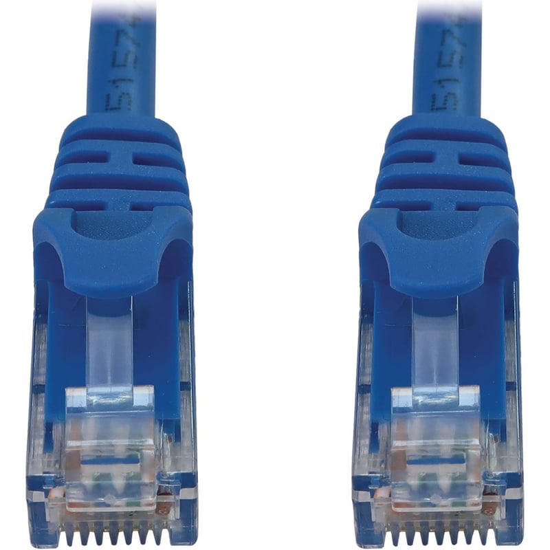 Eaton Tripp Lite Series Cat6a 10G Snagless Molded UTP Ethernet Cable (RJ45 M/M), PoE, Blue, 3 ft. (0.9 m) - Thumbnail 2