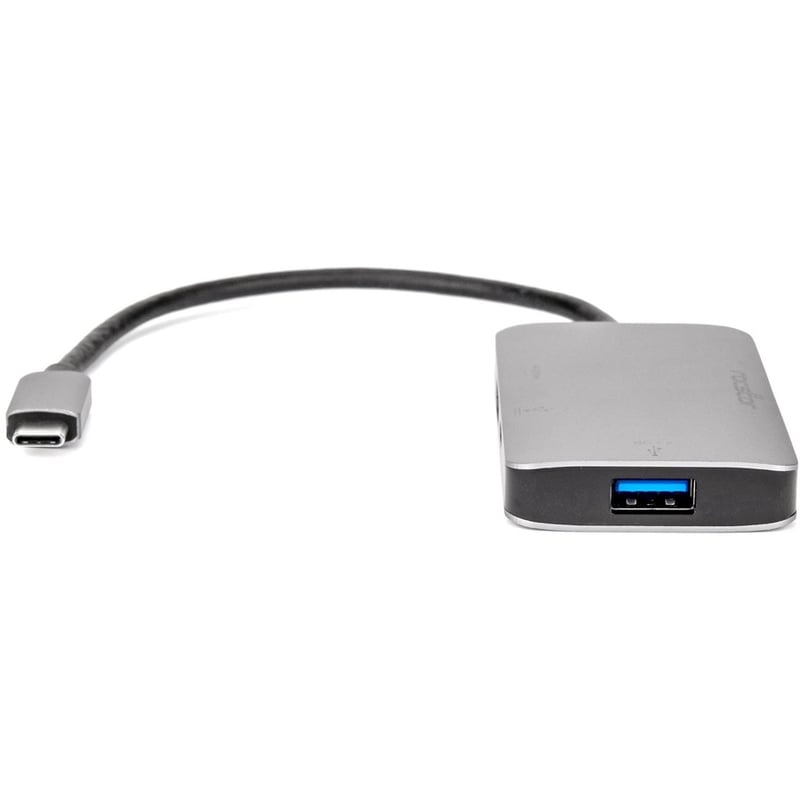 Rocstor Premium USB-C to HDMI Multiport Adapter - USB-C to HDMI/USB-C (3.1)/USB 3.0 for Audio/Video Device, Notebook, TV, Monitor, Projector, MacBook, MacBook Pro, Chromebook, iMac, Mac mini - 8" - 1 x USB-C Male to 1 x HDMI - Thumbnail 4