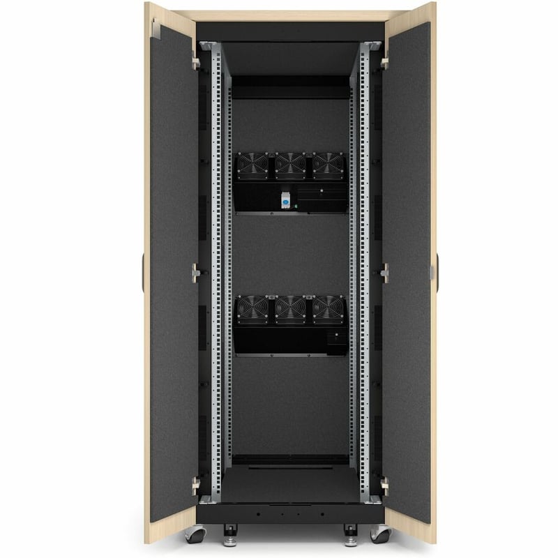 APC NetShelter Soundproof, 32U, Server Rack Enclosure, 120V, Maple [TAA] - Thumbnail 5