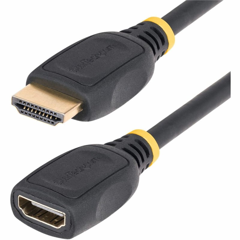 18IN HDMI EXTENSION CABLE M/F PORT SAVER CORD/HDMI 2.0/4K 60HZ - Thumbnail 1