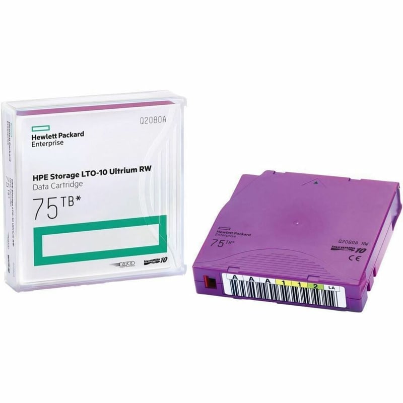 HPE LTO-10 75TB RW NON CUST LBL 20 CRTG PL-7A