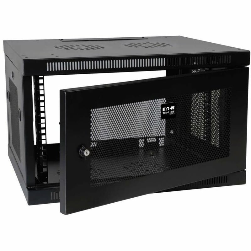 Tripp Lite by Eaton SmartRack 6U Low-Profile Switch-Depth-Plus Wall-Mount Mini Rack Enclosure - Thumbnail 3