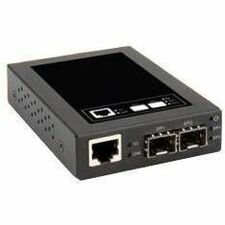 MINI 10/100/1000BASE-TX TO 2X 1000BASE-FX FIBER MEDIA