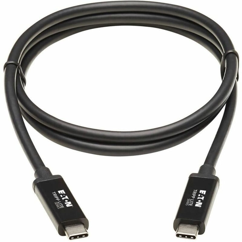 Tripp Lite by Eaton Thunderbolt 3 Active Cable (M/M) - 40 Gbps 5A 100W Power Delivery 4K/60 Hz 1M (3.28 ft.) Black - Thumbnail 3