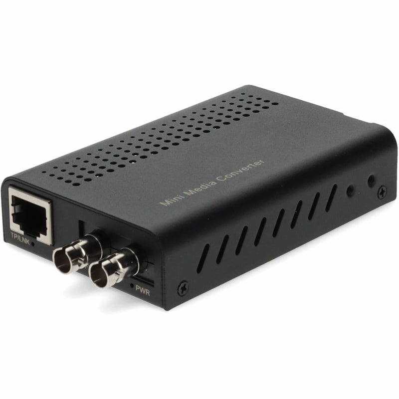 AddOn 10/100Base-TX(RJ-45) to 100Base-FX(ST) MMF 1310nm 2km Mini Media Converter - Thumbnail 1