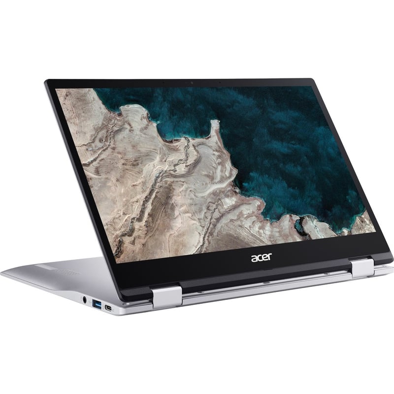 Acer Chromebook Spin 513 CP513-1H CP513-1H-S60F 13.3" Touchscreen Convertible 2 in 1 Chromebook - Full HD - 1920 x 1080 - Qualcomm Kryo 468 Octa-core (8 Core) 2.10 GHz - 4 GB Total RAM - 64 GB Flash Memory - Pure Silver - Thumbnail 4