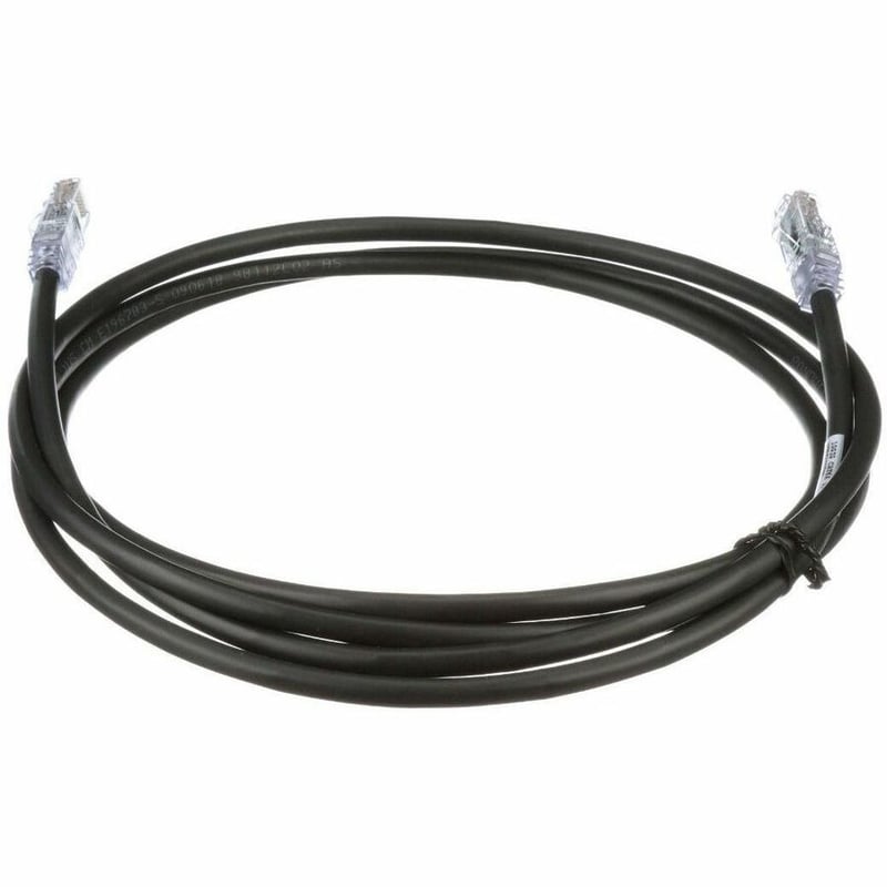 PanNet Cat 6A 24 AWG UTP Copper Patch Cord, 25 ft, Black - Thumbnail 4