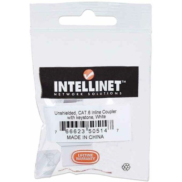CAT6 IN-LINE WHITE KEYSTONE JACK - Thumbnail 3