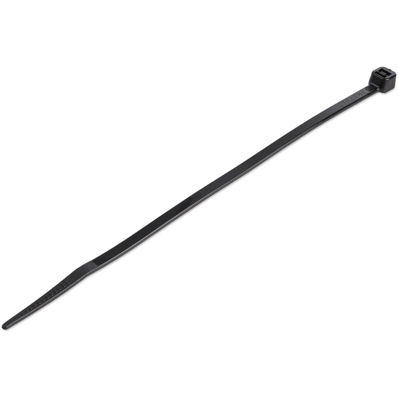 StarTech.com 6"(15cm) Cable Ties, 1-3/8"(39mm) Dia, 40lb(18kg) Tensile Strength, Nylon Self Locking Zip Ties, UL Listed, 100 Pack, Black - Thumbnail 1