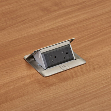 Wiremold Cord Ended deQuorum Single-Flip Up Unit - Thumbnail 3