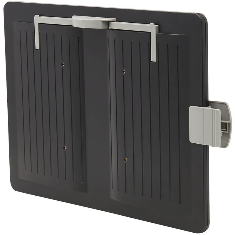 MAGNETIC DRY-ERASE WHITEBOARD WITH STAND  3 MARKERS BLACK FRAME - Thumbnail 3