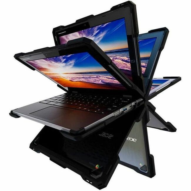 Rugged Hard Shell Case for Acer Chromebook 511 (R756TN) w/ Stylus Cutout - Thumbnail 1