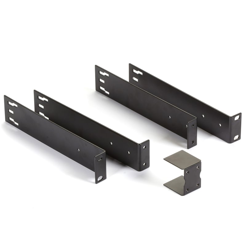 Black Box Rack Mount for KVM Extender, KVM Switch - Black - TAA Compliant - Thumbnail 1