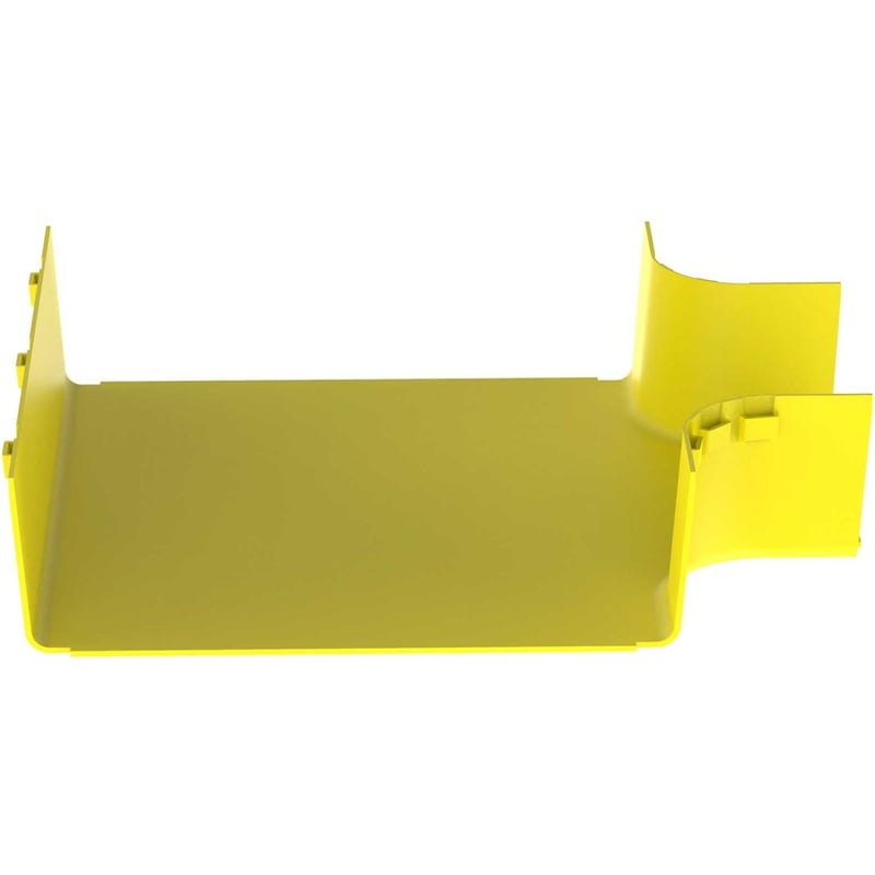 Panduit FiberRunner Horizontal Tee, 90, 12x4, Yellow - Thumbnail 4