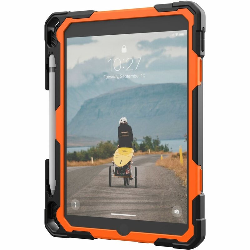 UAG CASE FOR IPAD 10.2 (7/8/9TH,GEN) WKS,HS,SCREEN PROTECTOR- ORANGE/BLACK - Thumbnail 4
