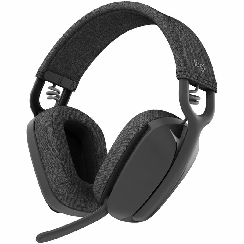 Logitech Zone Vibe 100 Lightweight Wireless Over-Ear Headphones, Graphite, 981-001256 - Thumbnail 1