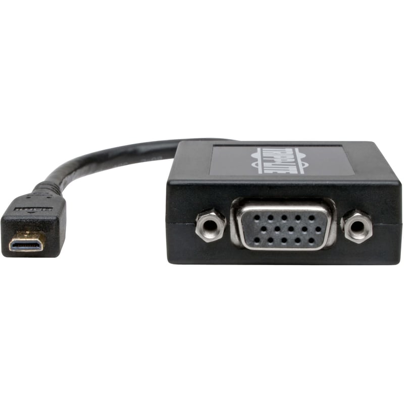 Tripp Lite by Eaton Micro HDMI to VGA Adapter Video Converter with Audio for Smartphones/Tablets/Ultrabooks (M/F) 6-in. (15.24 cm) - Thumbnail 5