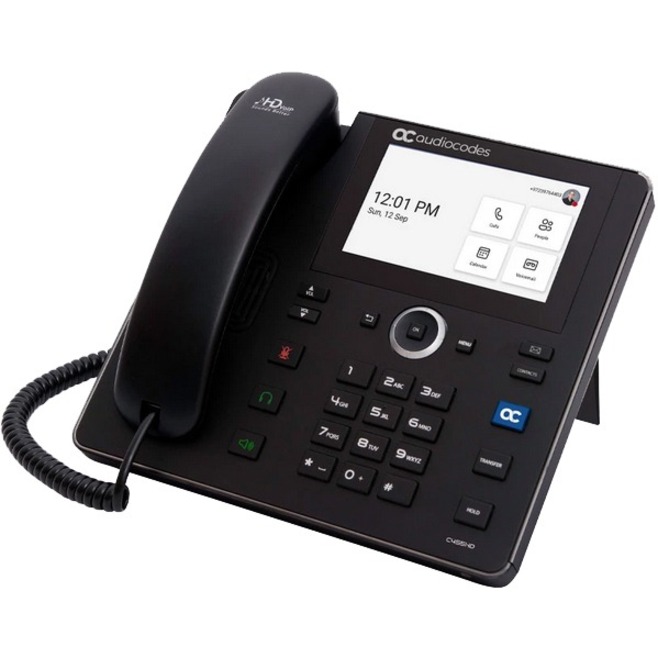 TEAMS C455HD IP-PHONE POE GBE BLACK WITH AN EXTERNAL POWER SUPPLY BLACK - Thumbnail 2