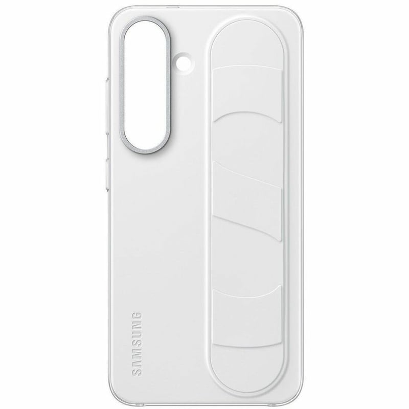 Samsung Galaxy S25 Standing Grip Case, White - Thumbnail 1