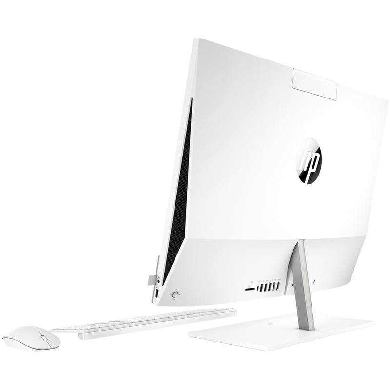 HP Pavilion 27-d0080 All-in-One Computer - Intel Core i7 10th Gen i7-10700T - 16 GB - 1 TB SSD - 27" Full HD Touchscreen - Desktop - Snowflake White - Thumbnail 4