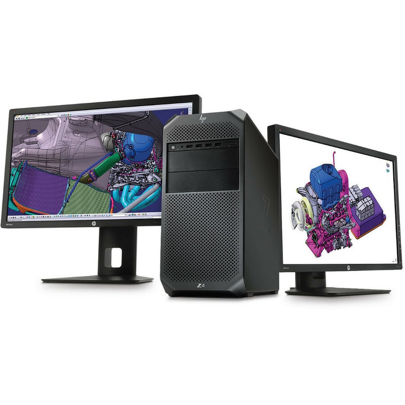 HP Z4 G4 Workstation - 1 x Intel Xeon W-2104 - 16 GB - Mini-tower - Black - Thumbnail 4