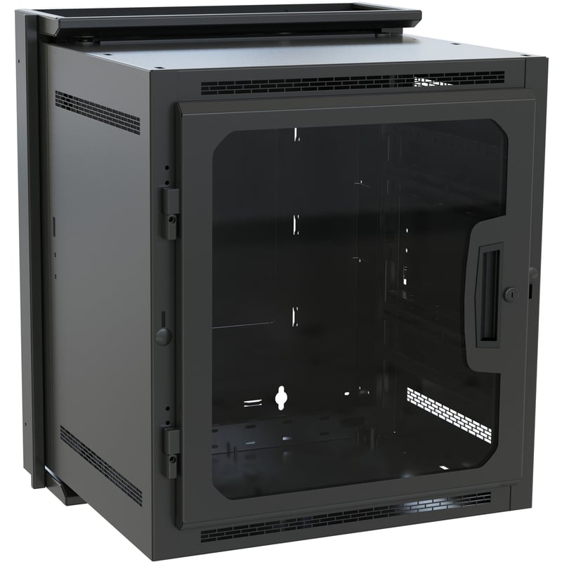 Middle Atlantic DWR Series 10RU Pivoting Wall Mounted Rack - 22in Depth Wall Mounted Cabinet - Thumbnail 1