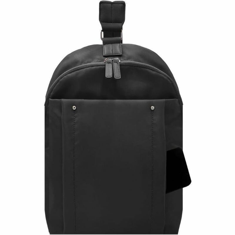 Francine Collection City Slim Carrying Case (Backpack) for 14" Notebook, Tablet, Travel, Smartphone, Accessories - Black - Thumbnail 1