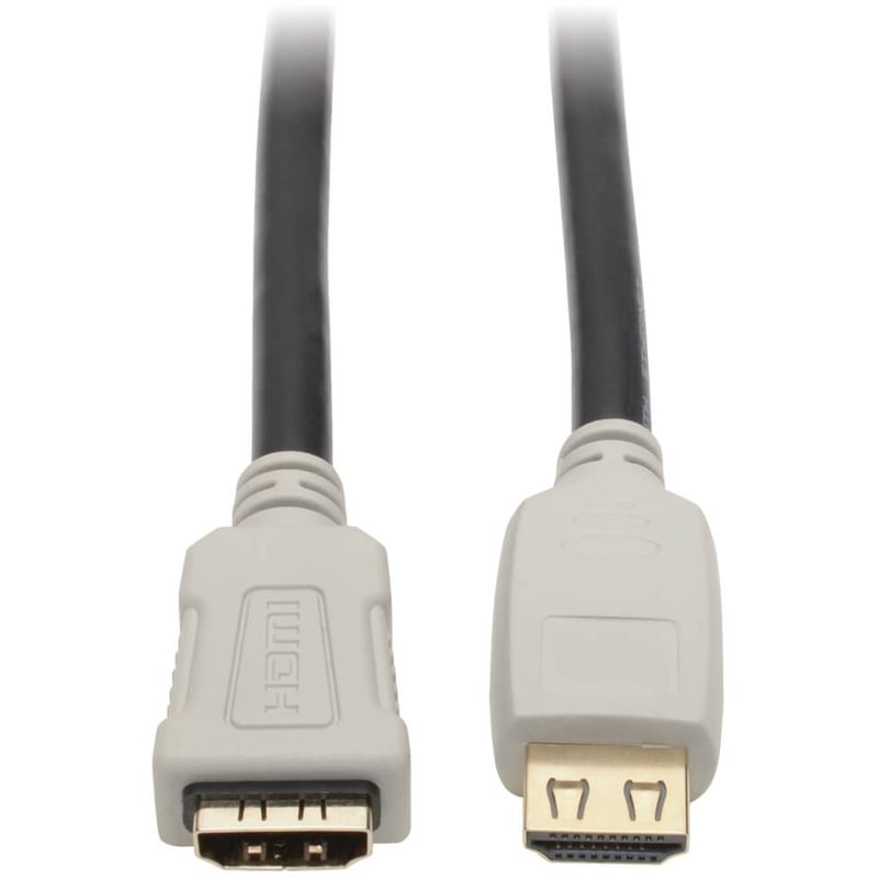 Eaton Tripp Lite Series High-Speed HDMI Extension Cable (M/F) - 4K 60 Hz, HDR, 4:4:4, Gripping Connector, 3 ft. - Thumbnail 1