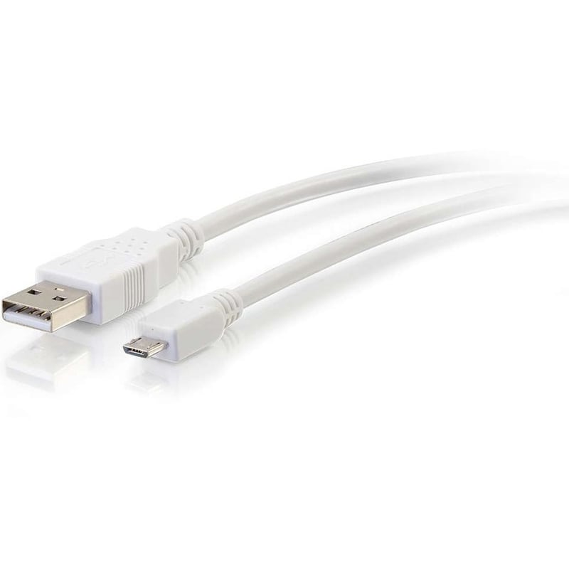 1FT (0.3M) USB 2.0 A TO MICRO-B CABLE M/M - WHITE (0.3M) - Thumbnail 1