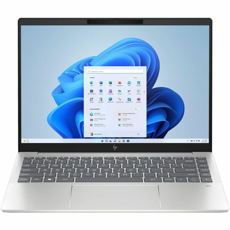 HP Pavilion Plus 14-ey0000 14-ey0010nr 14" Notebook - WUXGA - AMD Ryzen 5 7540U - 16 GB - 512 GB SSD - Natural Silver Aluminum - Thumbnail 4