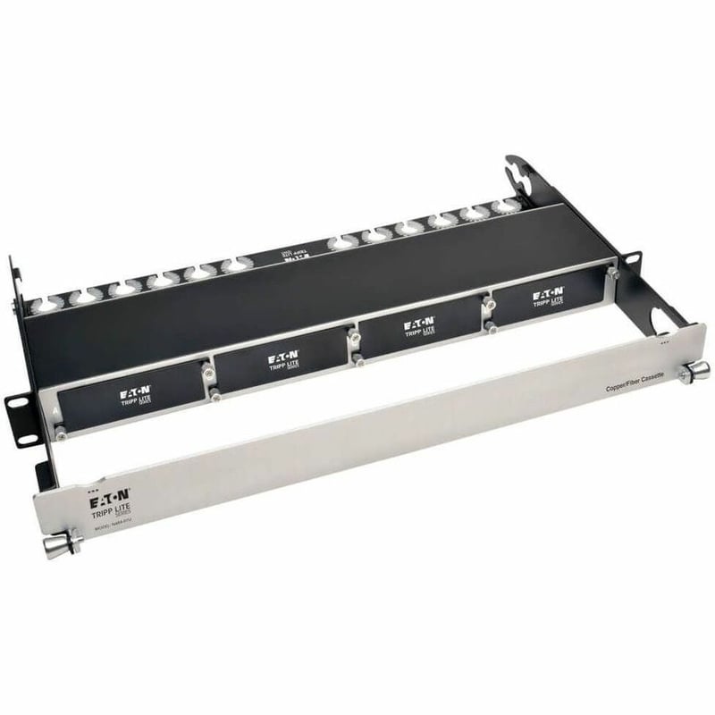 HIGH DENSITY COPPER FIBER ENCLOSURE PANEL 4-CASSETTE 1URM - Thumbnail 1