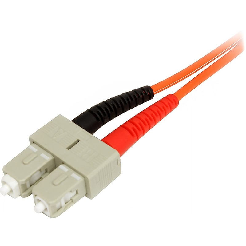 StarTech.com 1m Fiber Optic Cable - Multimode Duplex 50/125 - LSZH - LC/SC - OM2 - LC to SC Fiber Patch Cable - Thumbnail 3
