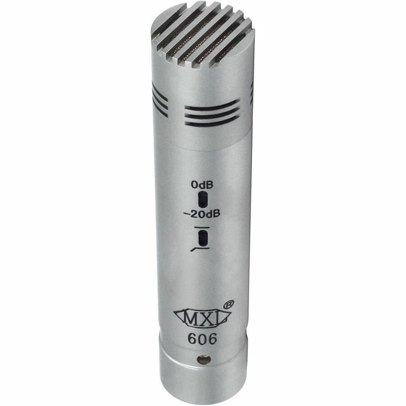 MXL Microphones 606 Condenser Microphone for Recording, Drum, Guitar, Piano, Percussion, String Instrument, Studio - Silver - Thumbnail 3