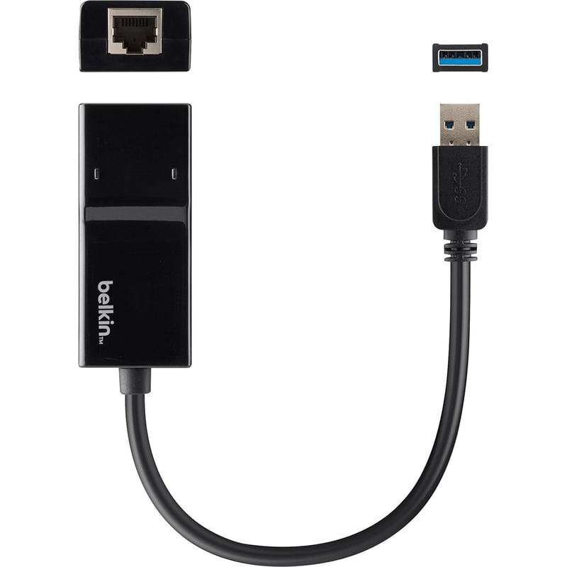 Belkin USB 3.0 to Gigabit Ethernet GbE Network Adapter 10/100/1000 - Thumbnail 1