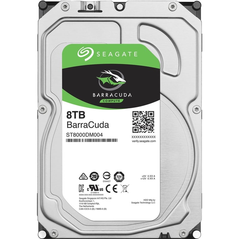 Seagate BarraCuda ST8000DM004 8 TB Hard Drive - 3.5" Internal - SATA (SATA/600) - Thumbnail 3