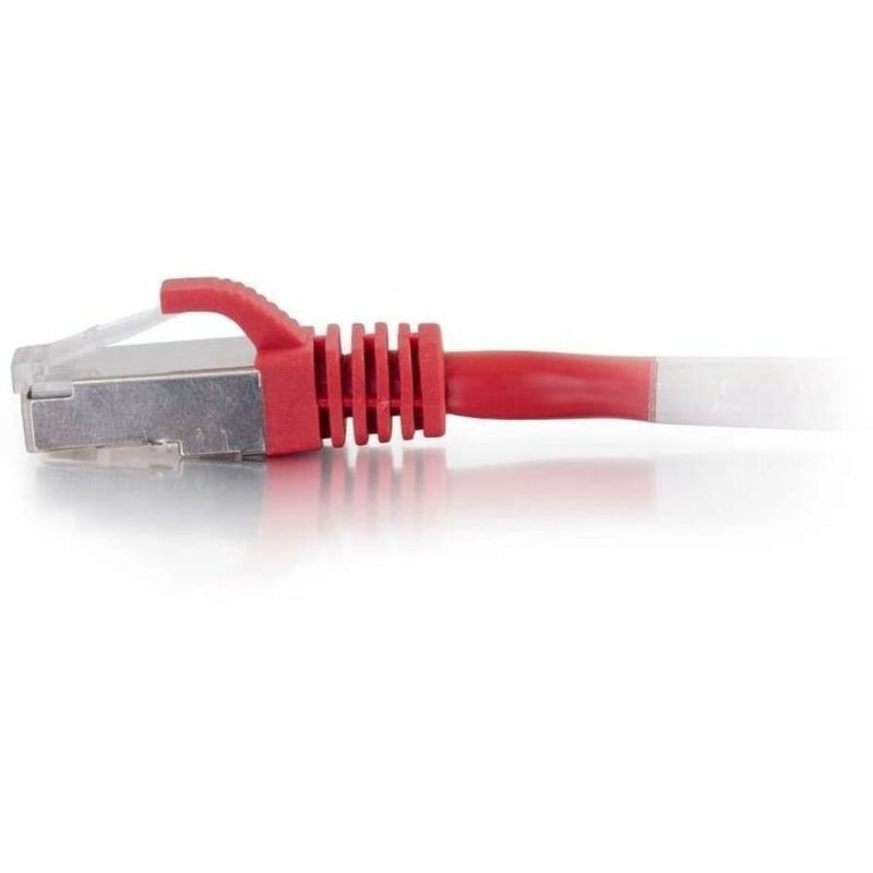 C2G 6ft Cat6 Snagless Shielded (STP) Ethernet Cable - Cat6 Network Patch Cable - PoE - Red - Thumbnail 3