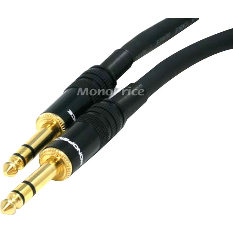 Monoprice 15ft Premier Series 1/4-inch (TRS) Male to Male 16AWG Cable (Gold Plated) - Thumbnail 2