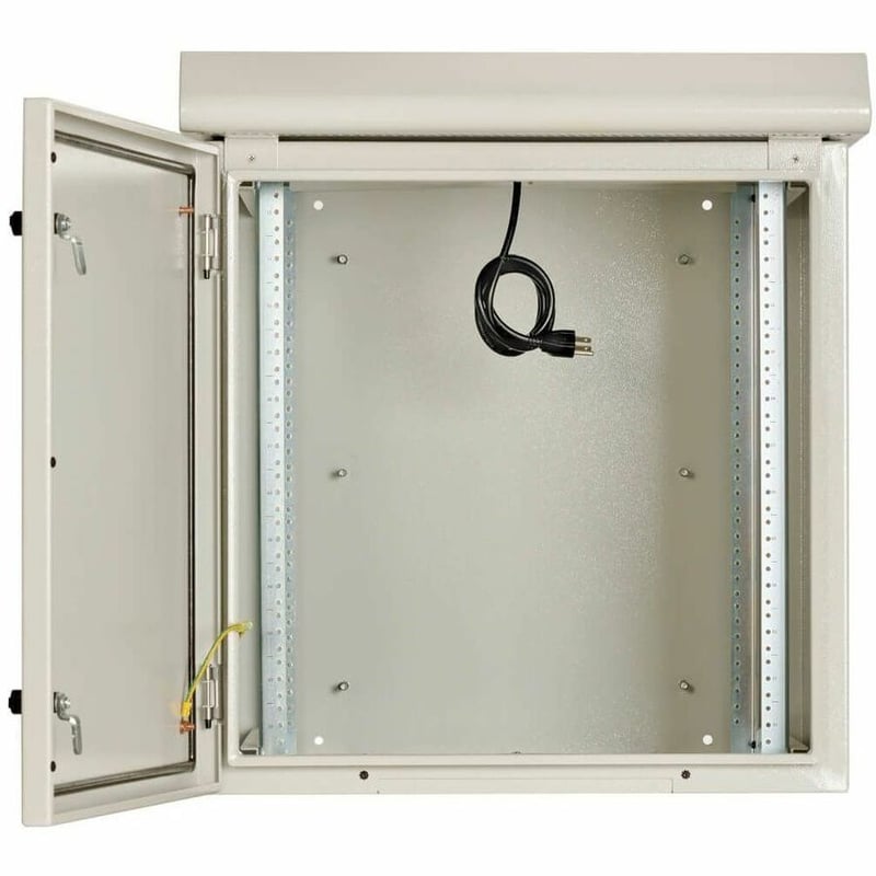 Tripp Lite by Eaton SmartRack Industrial Enclosure with Lock - NEMA 3R, Wall Mount, Metal Construction, Internal Fans, 23 in. Depth, 12U, Gray - Thumbnail 5